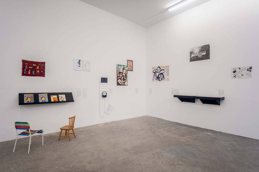 exp. 1: Das Gerippe der Welt, Installationsansicht,  7.9–9.11.2019, 11. Berlin Biennale c/o ExRotaprint, Foto: Mathias Völzke

